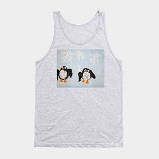 Two Penguins in the Colorful World of Rita's Imagination Tank Top